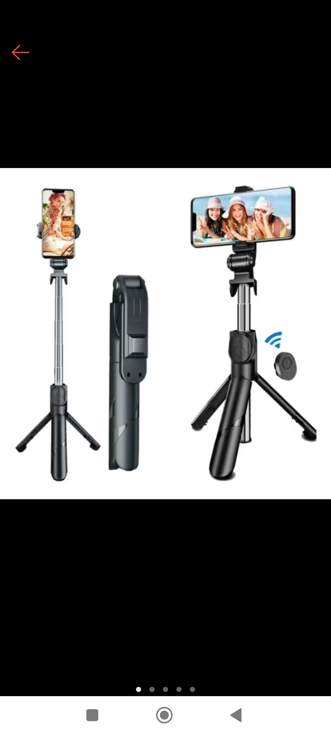 Palo Selfie Bluetooth Retráctil-Soporte De Trípode Para Teléfono Celular.