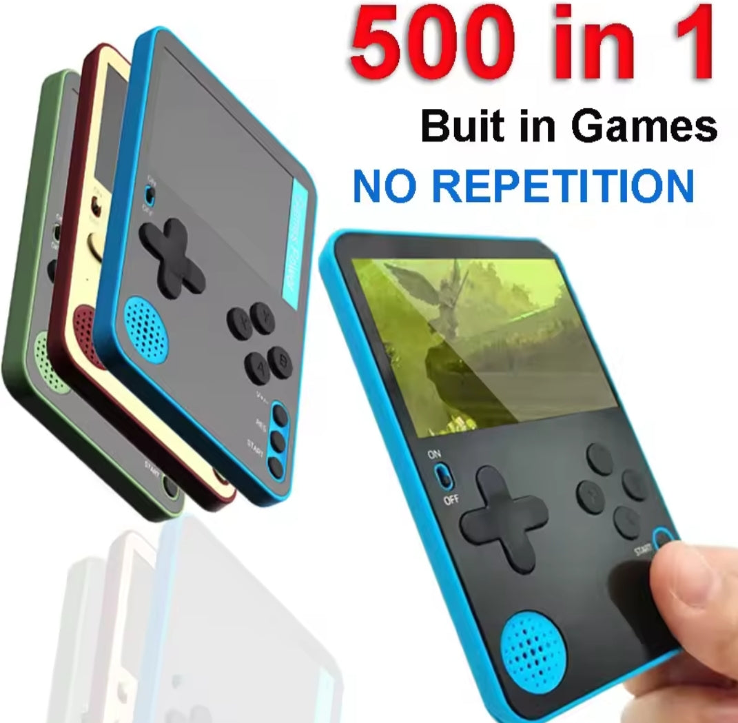 Consola de juegos portátil 500 juegos clásicos LCD