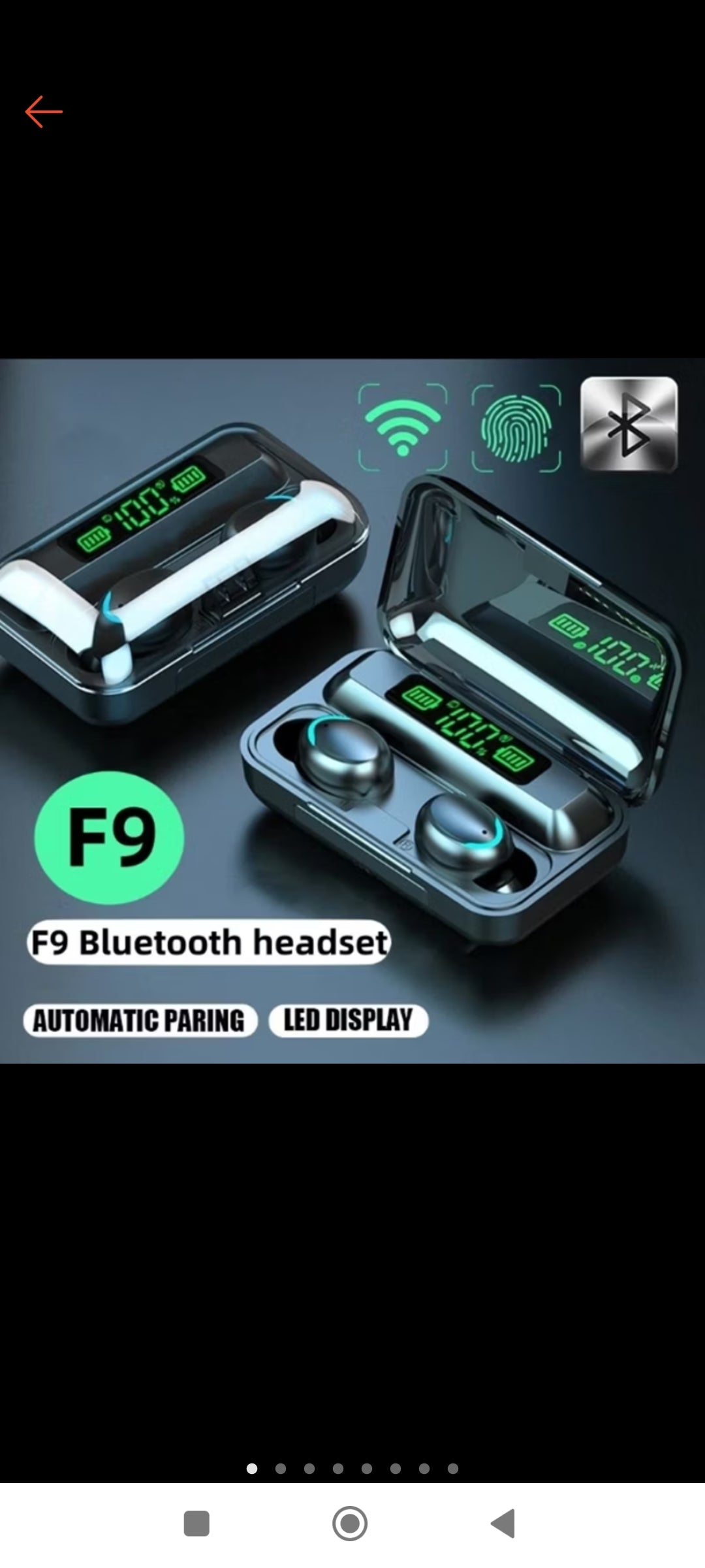 Auriculares inalámbricos bluetooth hifi stereo.
