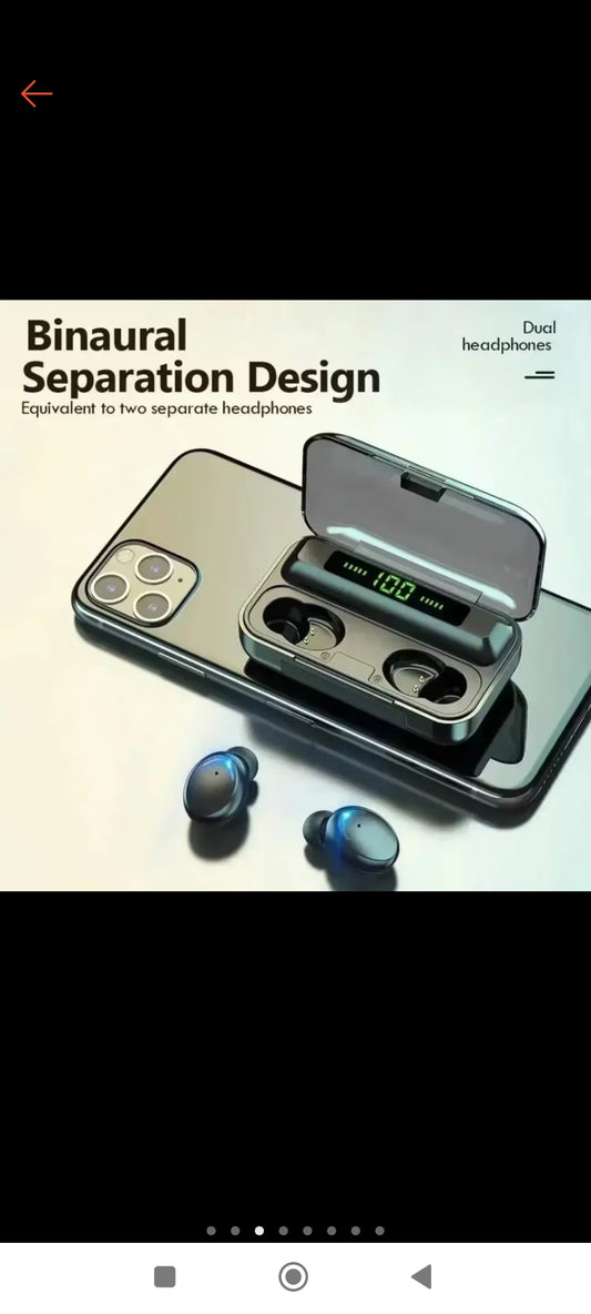 Auriculares inalámbricos bluetooth hifi stereo.