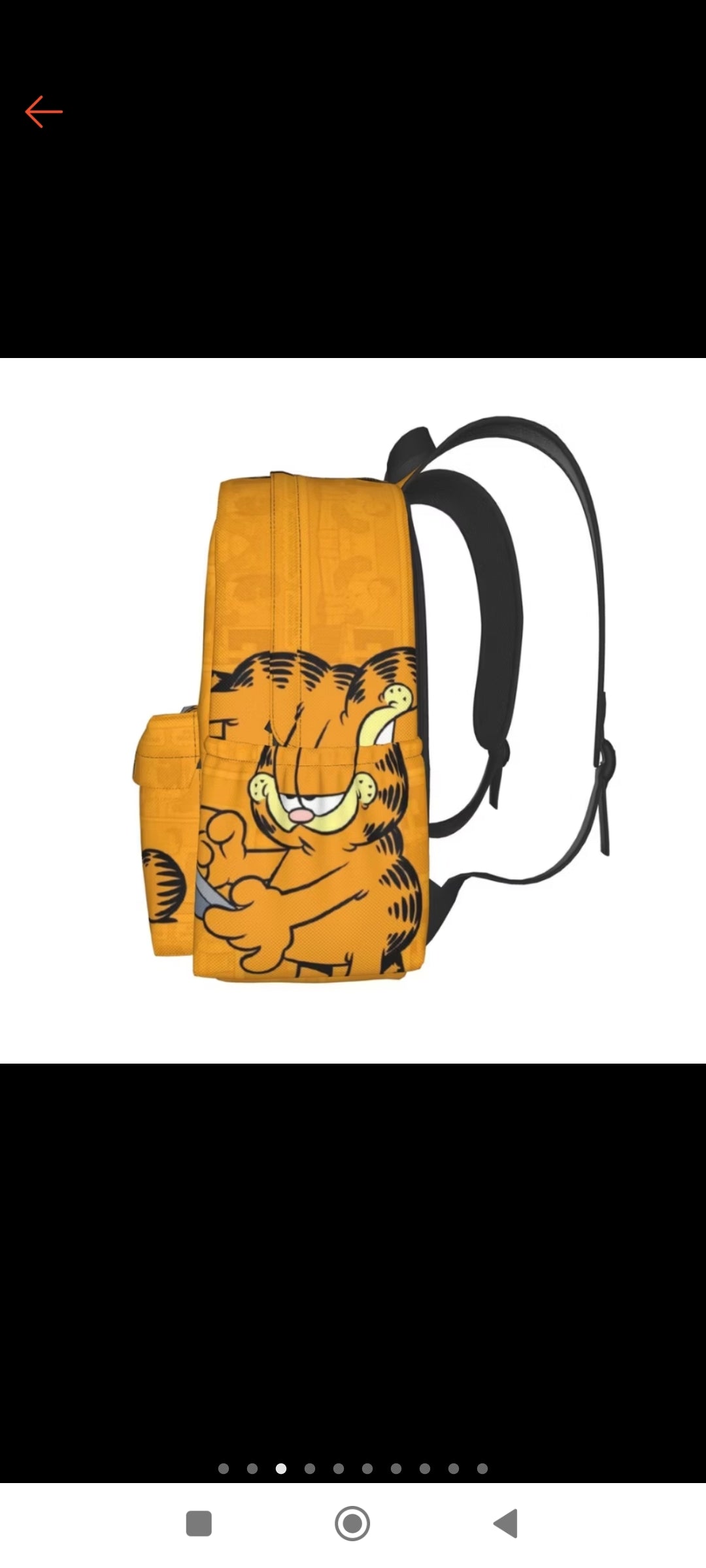 Mochila Garfield,escolar ligera para estudiantes,casual para portátil de viaje. 17 pulgadas