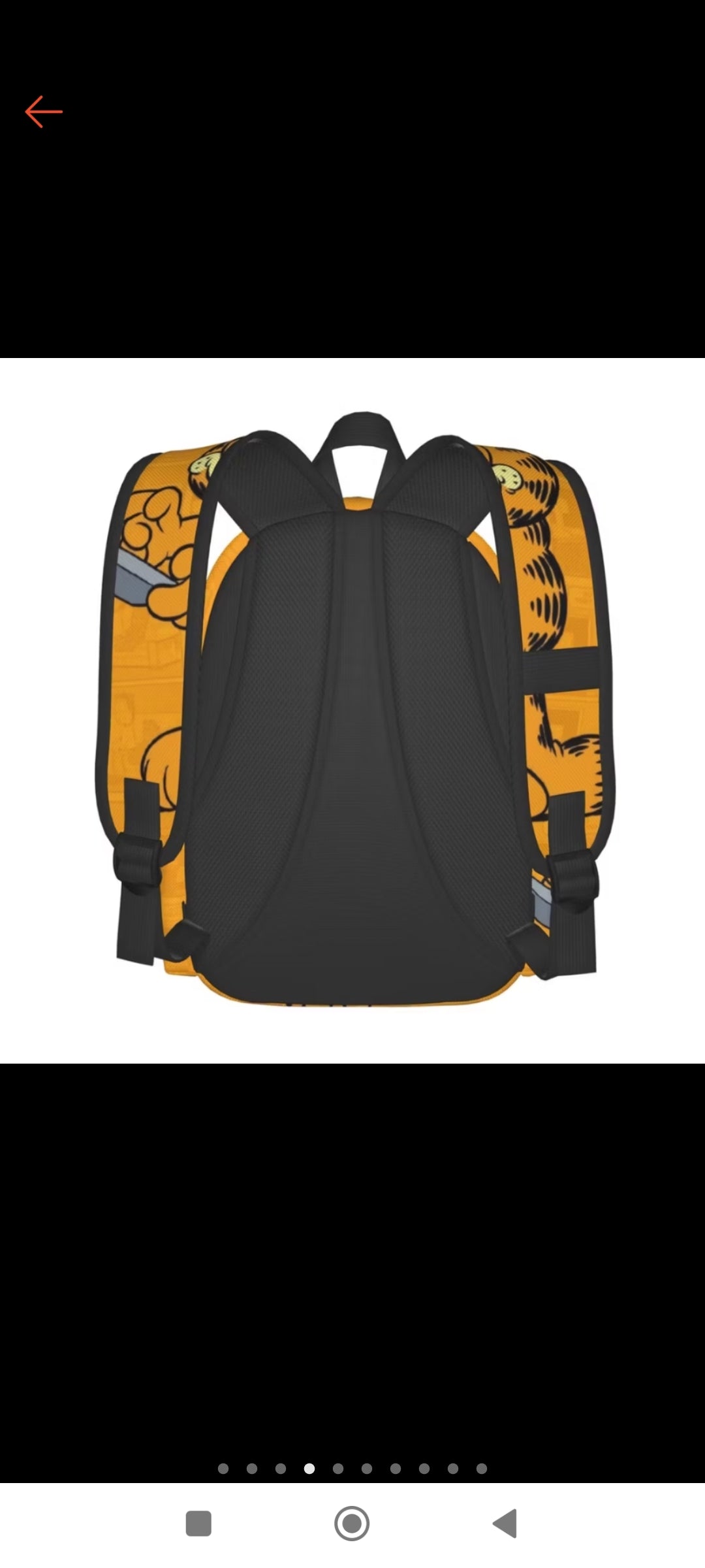 Mochila Garfield,escolar ligera para estudiantes,casual para portátil de viaje. 17 pulgadas