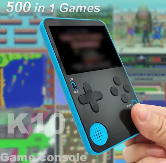 Consola de juegos portátil 500 juegos clásicos LCD
