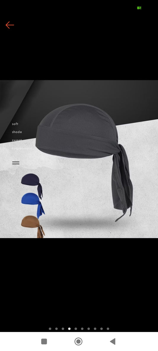 Gorro de malla durag transpirable cubierta de la cabeza